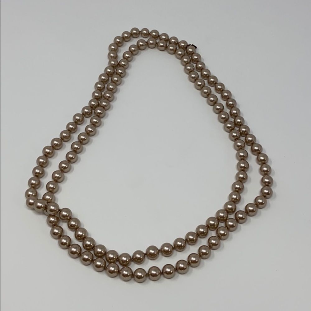 Faux pearl necklace
